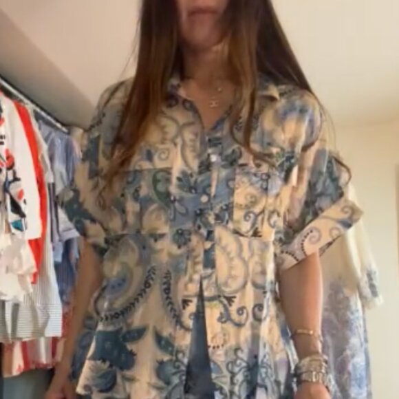 MOMS PAISLEY TOP - Picture 1 of 1